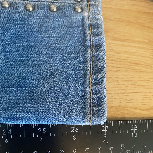 Joe’s Jeans~The Charlie High Rise Skinny Crop Vertical Studded Jeans Size 26 - Picture 12 of 12